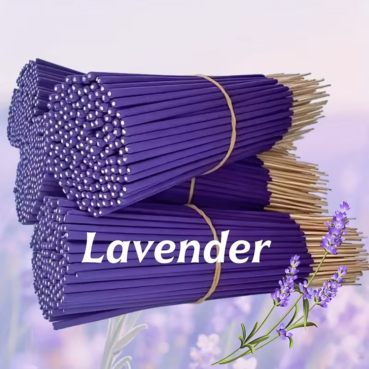 Home Fragrance Non Toxic - Varillas de Incienso de Lavanda Premium
