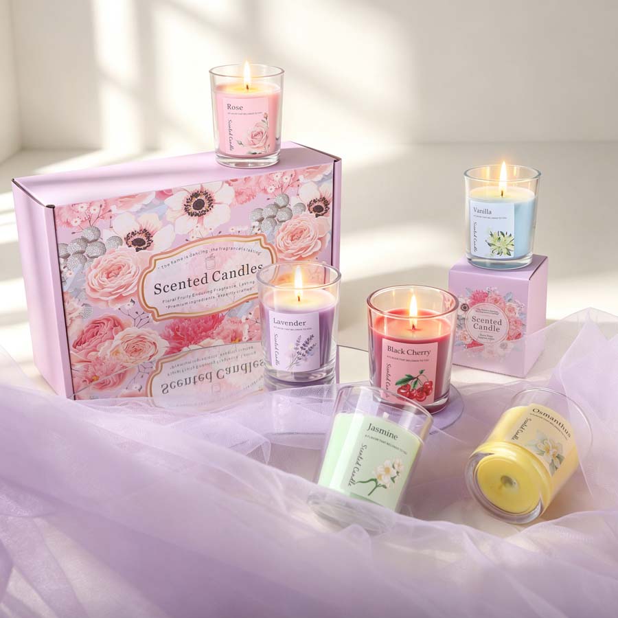 Home Fragrance Usa - Set de Regalo de Velas Aromáticas